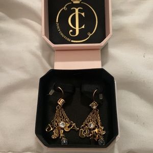 Juicy dangle golden earrings